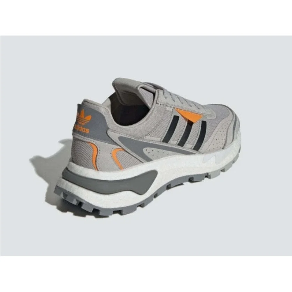 Adidas Retropy P9 Mens Grey Orange Boost Sneakers GW0551 Size 8